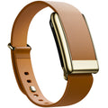 WHOOP 5.0 Leather Band — Polished Gold - 棕色
