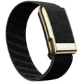 WHOOP 5.0 Standard Woven Band — Titanium Gold (MG) - 黑灰