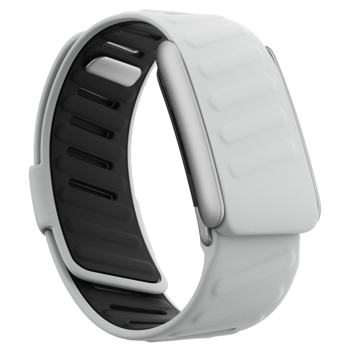 WHOOP 5.0 Silicone Band — Matte Silver - 浅灰黑