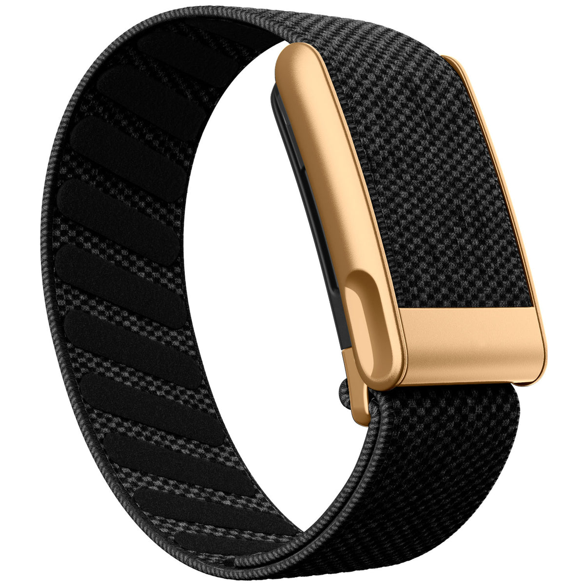 WHOOP 5.0 Standard Woven Band — Matte Rose Gold (MG) - 黑灰
