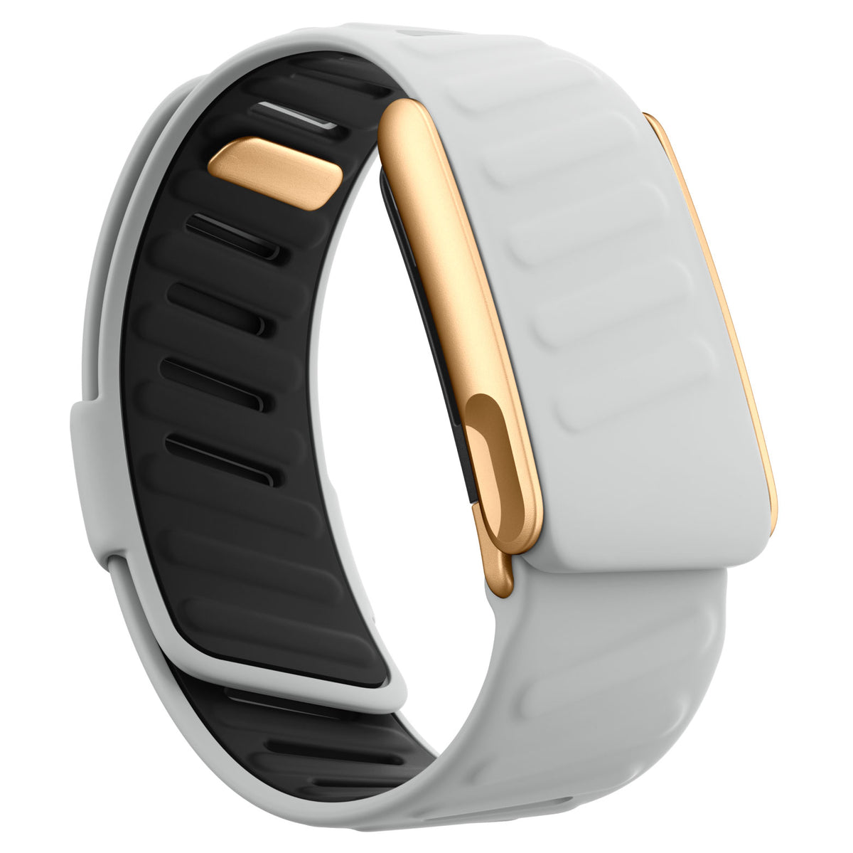 WHOOP 5.0 Silicone Band — Matte Rose Gold (MG) - 浅灰黑