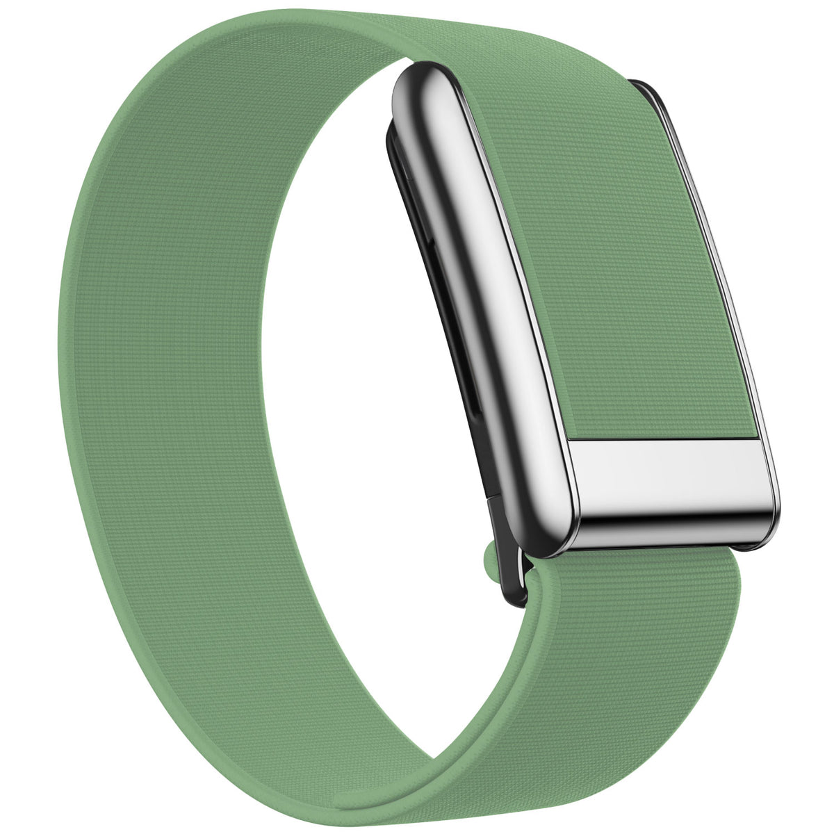WHOOP 5.0 Waterproof Band — Titanium Silver - 绿色