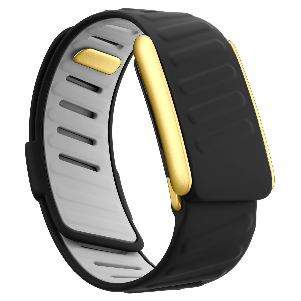 WHOOP 5.0 Silicone Band — Matte Gold - 黑浅灰