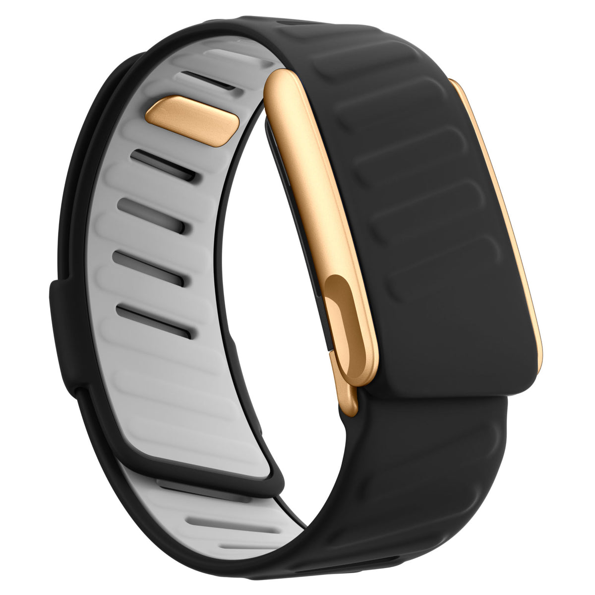 WHOOP 5.0 Silicone Band — Matte Rose Gold (MG) - 黑浅灰
