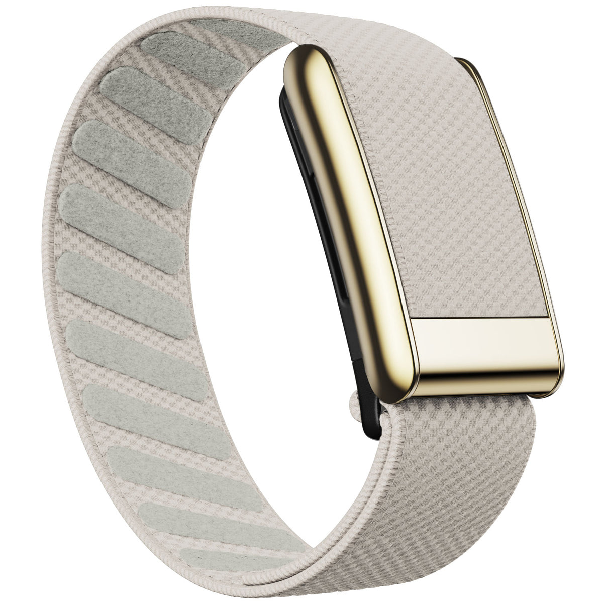 WHOOP 5.0 Standard Woven Band — Titanium Gold - 星光