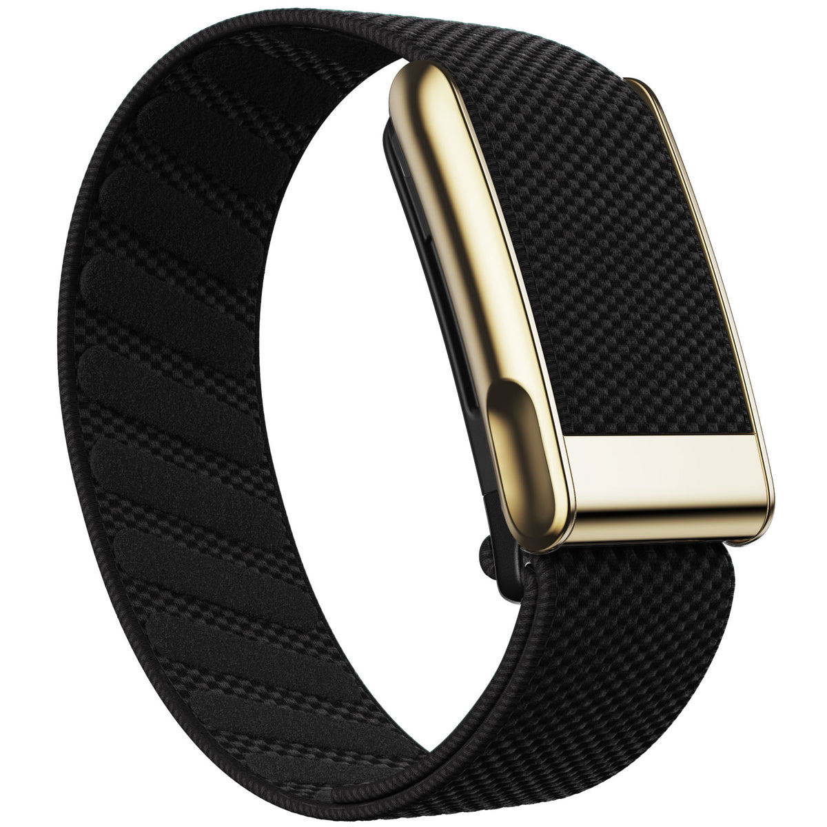 WHOOP 5.0 Standard Woven Band — Titanium Gold (MG) - 全黑