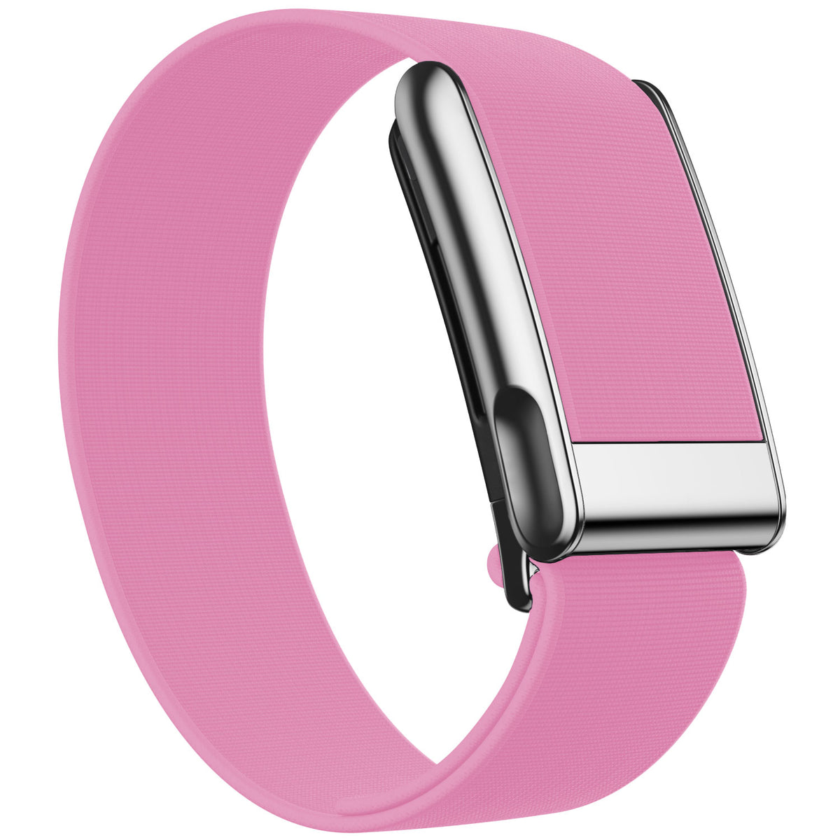 WHOOP 5.0 Waterproof Band — Titanium Silver (MG) - 粉色