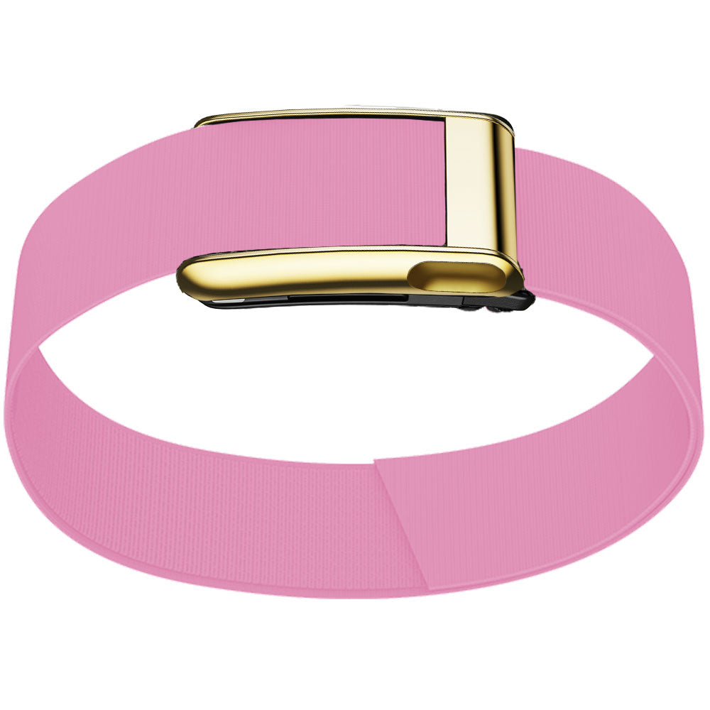 WHOOP 5.0 Bicep Band (Waterproof) — Titanium Gold (MG) - 粉色