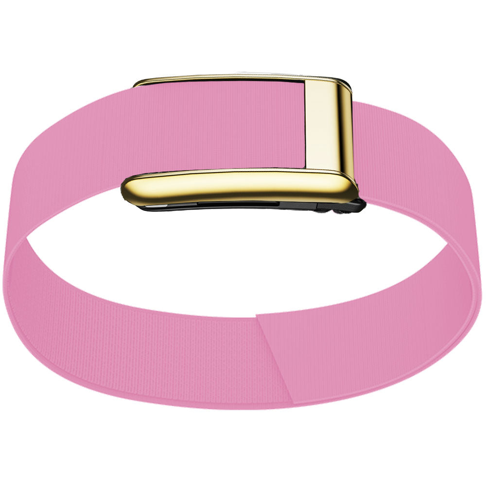 WHOOP 5.0 Bicep Band (Waterproof) — Titanium Gold - 粉色