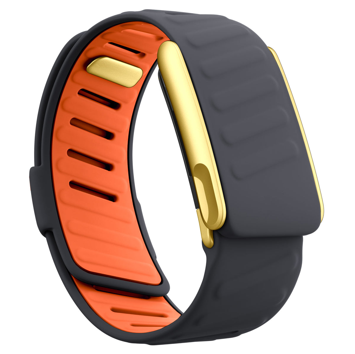 WHOOP 5.0 Silicone Band — Matte Gold (MG) - 深灰橙