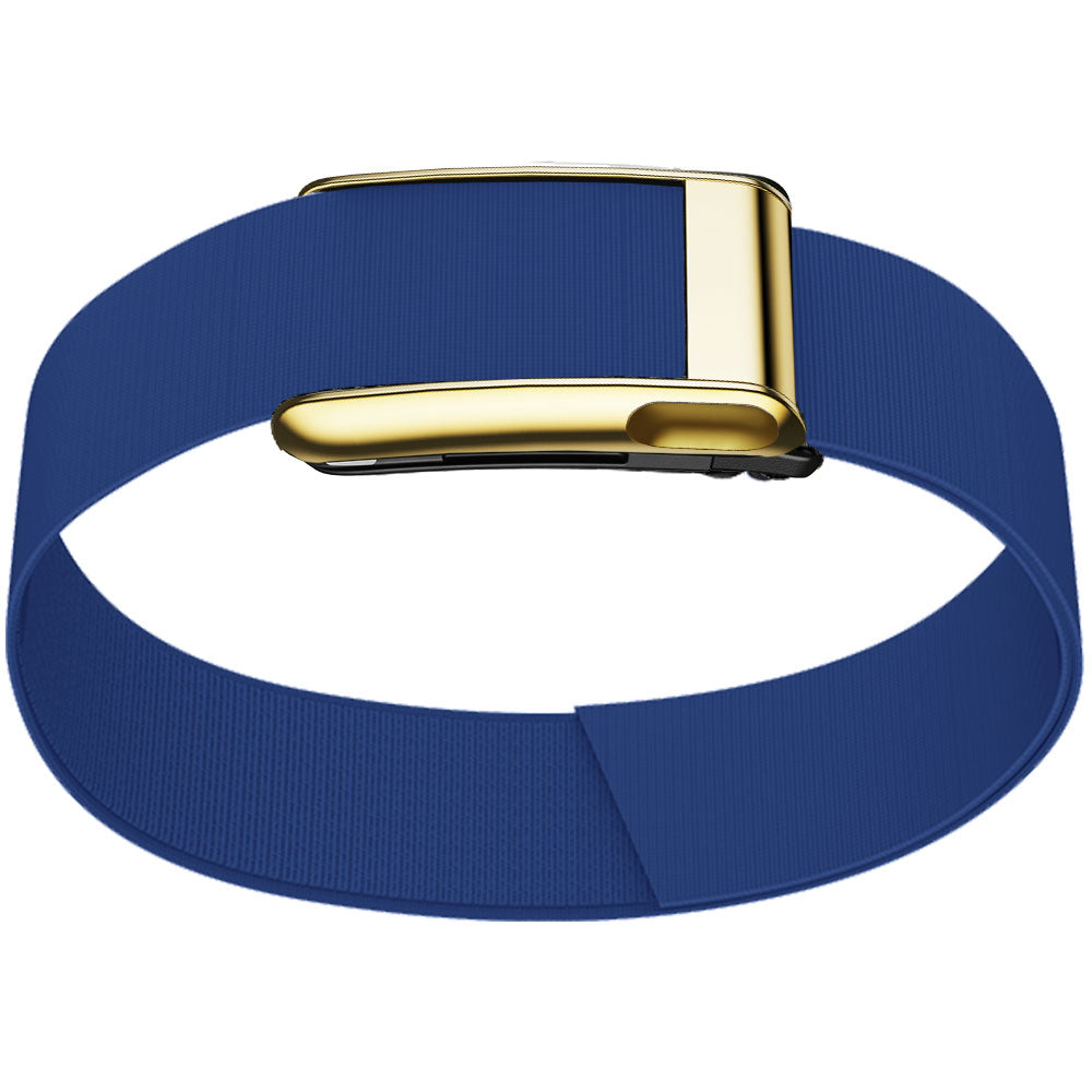WHOOP 5.0 Bicep Band (Waterproof) — Titanium Gold (MG) - 蓝色