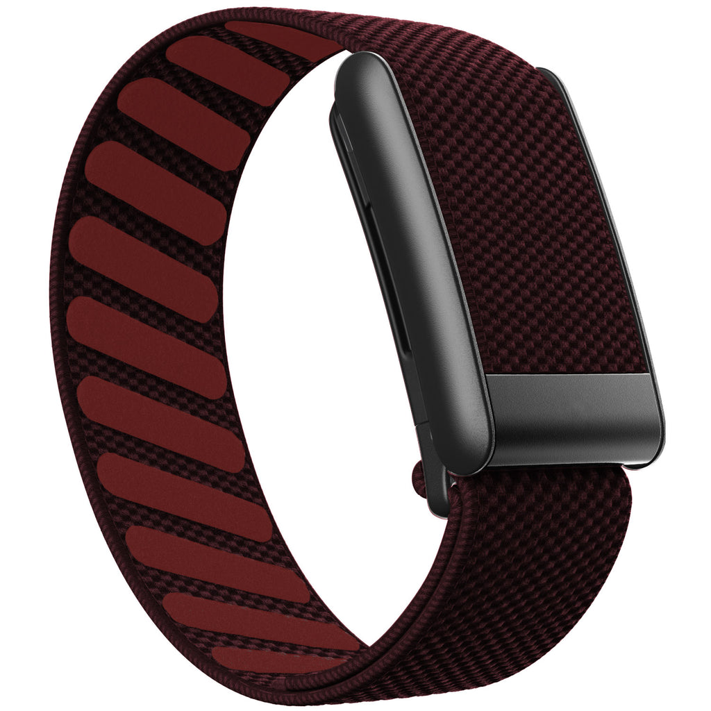 WHOOP 5.0 Standard Woven Band — Matte Black - 铁锈红