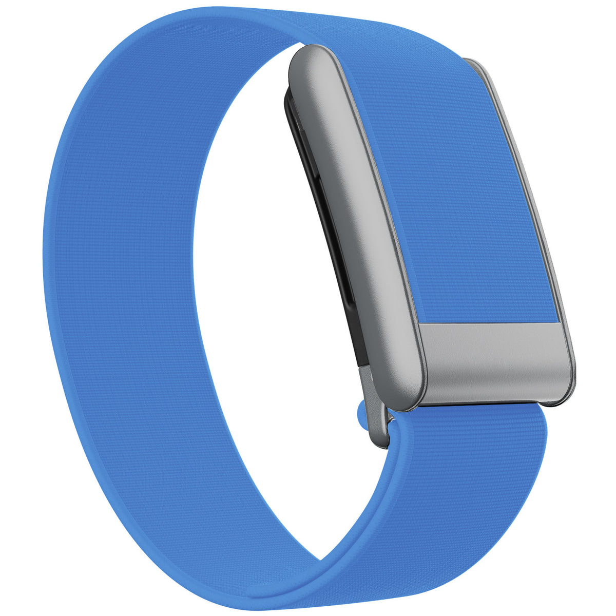WHOOP 5.0 Waterproof Band — Matte Silver - 亮蓝