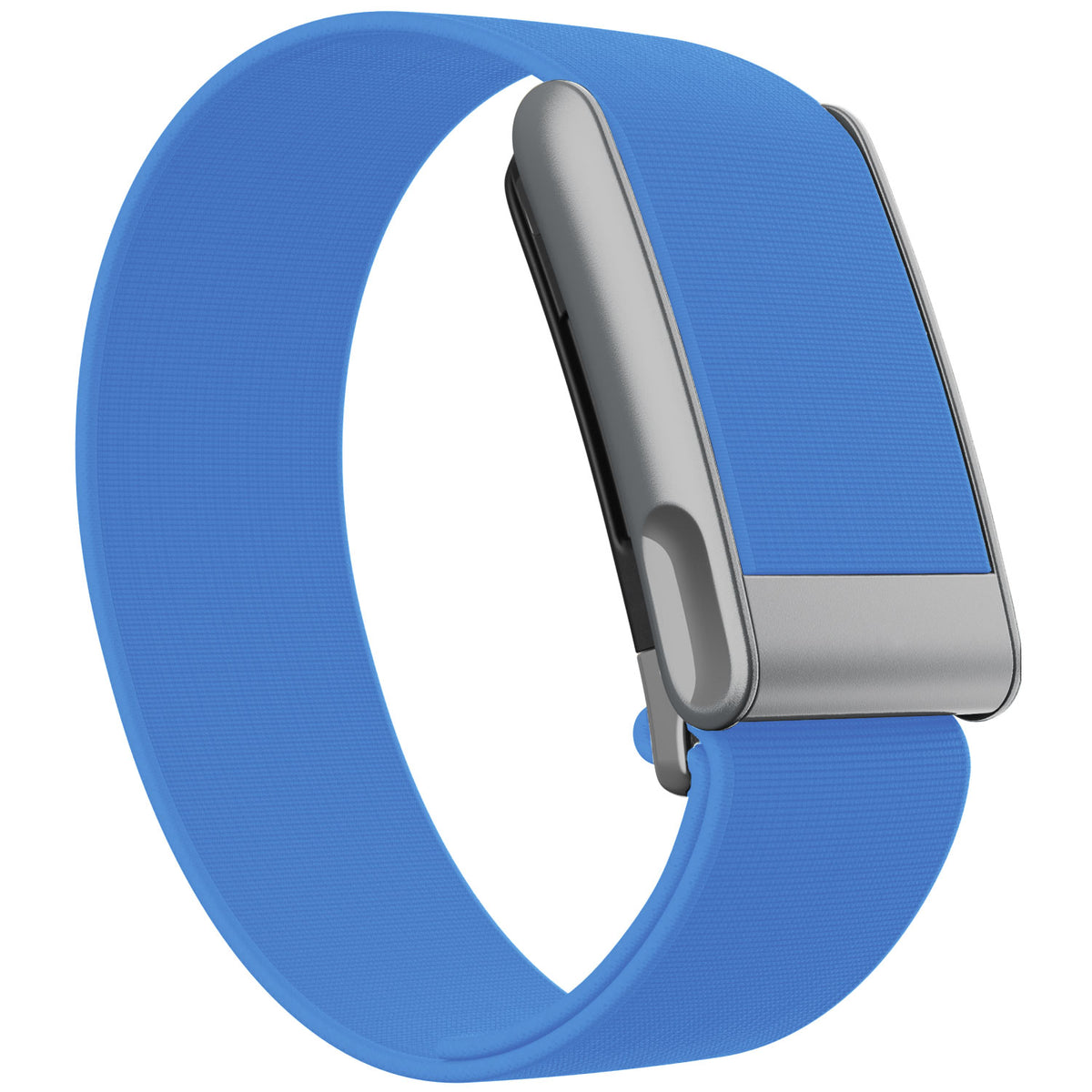 WHOOP 5.0 Waterproof Band — Matte Silver (MG) - 亮蓝