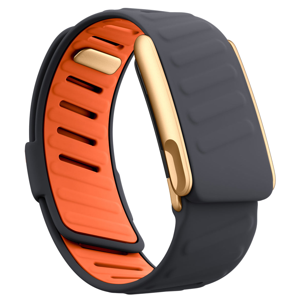 WHOOP 5.0 Silicone Band — Matte Rose Gold (MG) - 深灰橙