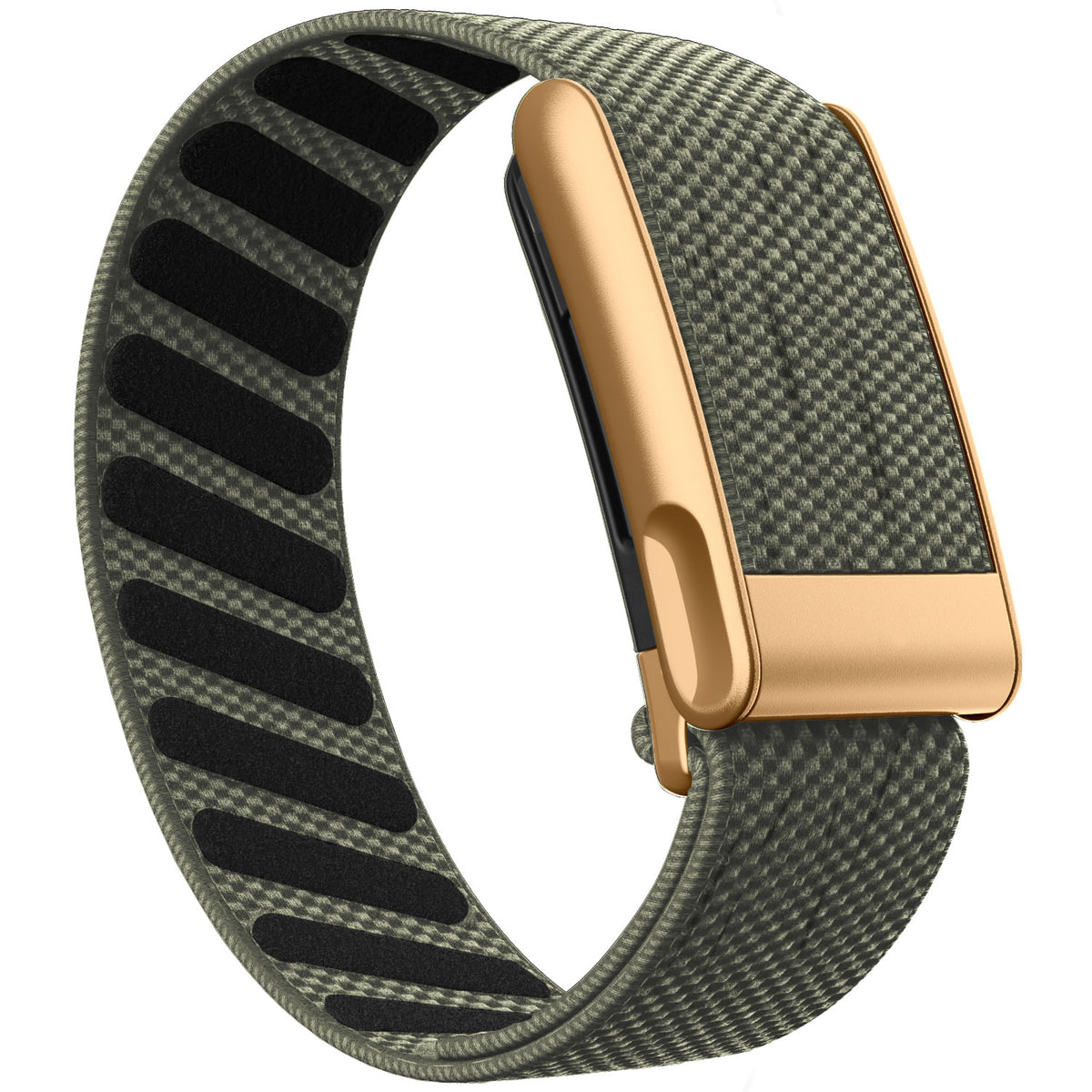 WHOOP 5.0 Standard Woven Band — Matte Rose Gold (MG) - 灰绿