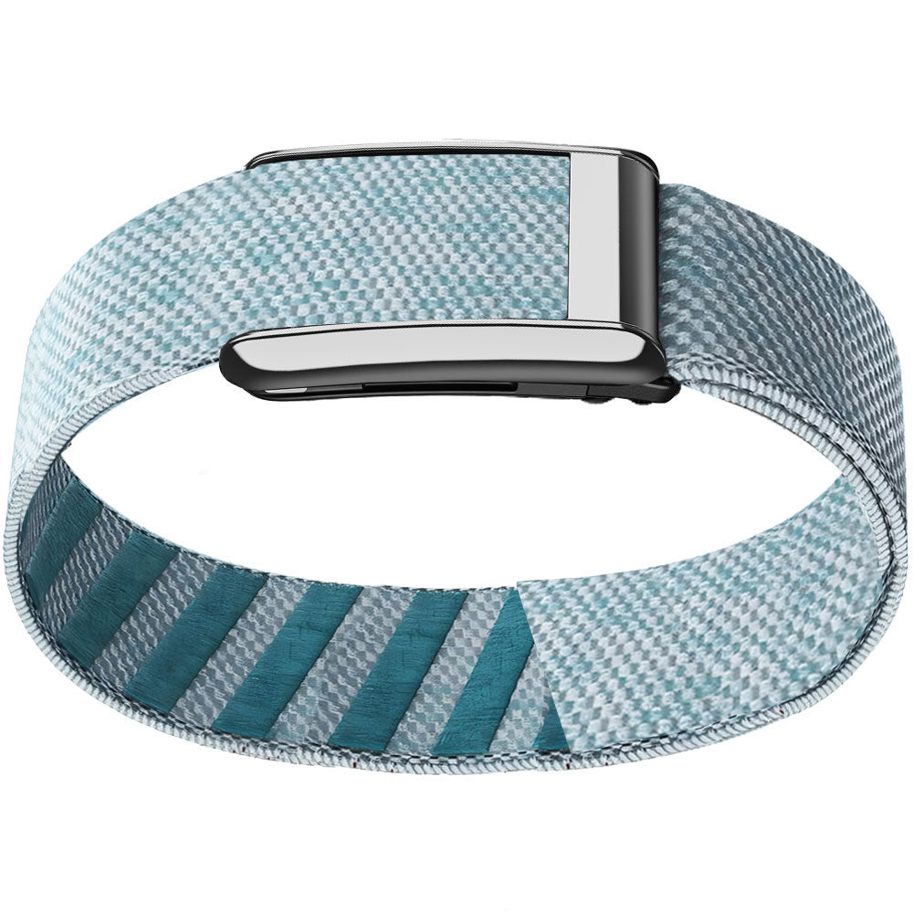 WHOOP 5.0 Bicep Band (Standard) — Titanium Silver - 钻石蓝