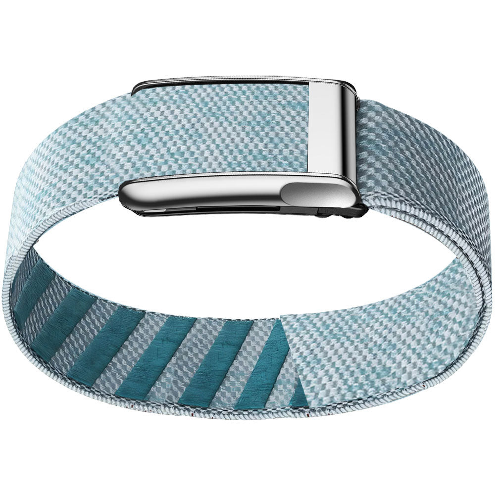 WHOOP 5.0 Bicep Band (Standard) — Titanium Silver (MG) - 钻石蓝
