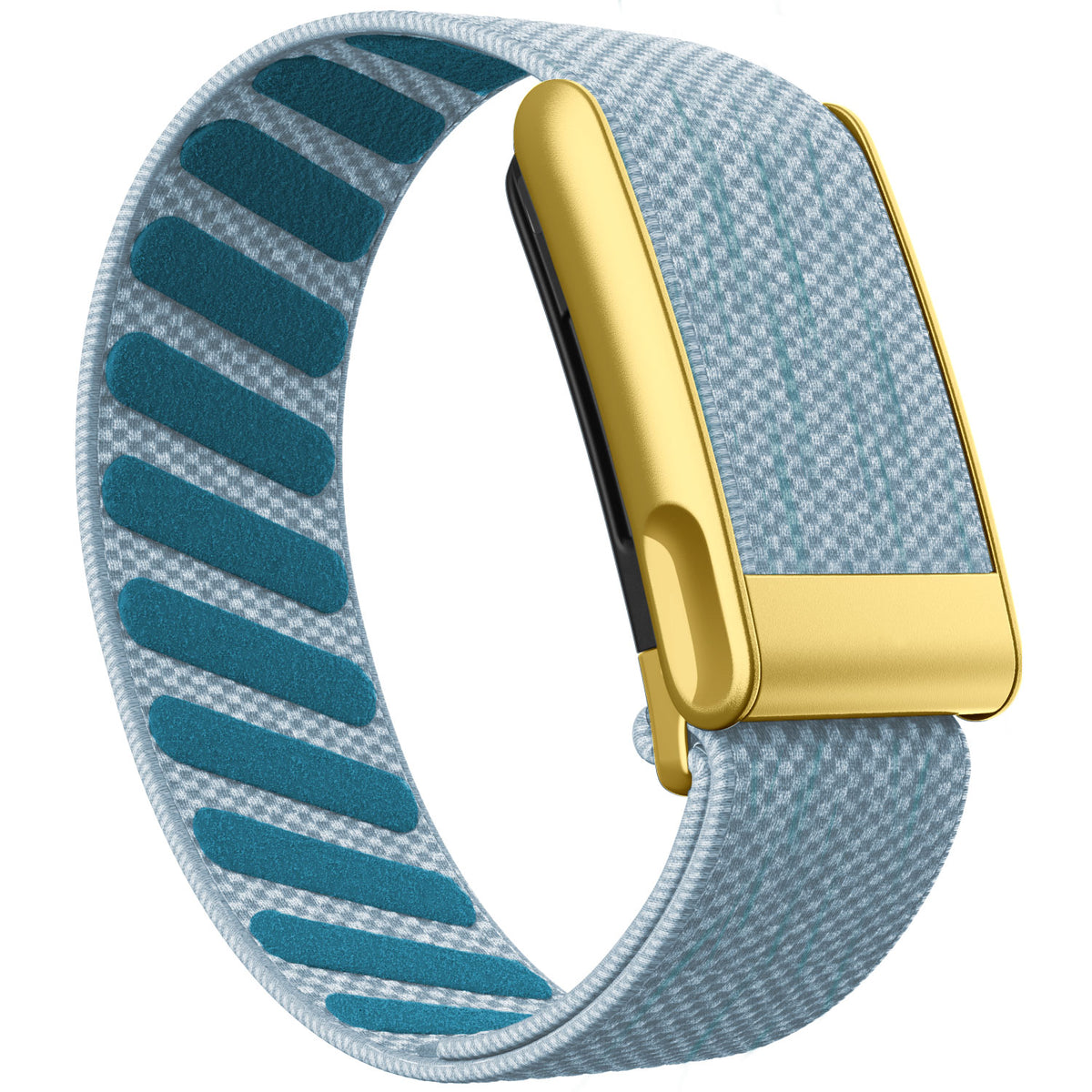 WHOOP 5.0 Standard Woven Band — Matte Gold (MG) - 钻石蓝