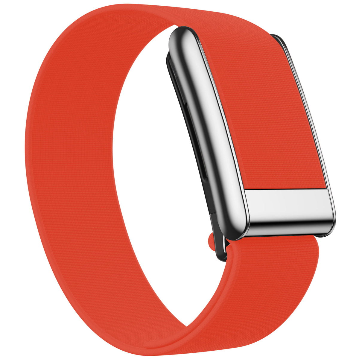 WHOOP 5.0 Waterproof Band — Titanium Silver - 红色