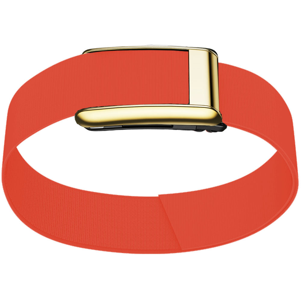 WHOOP 5.0 Bicep Band (Waterproof) — Titanium Gold - 红色
