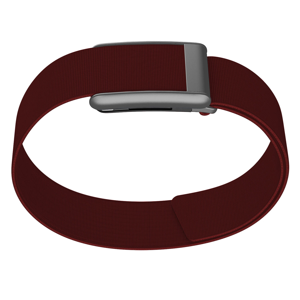 WHOOP 5.0 Bicep Band (Waterproof) — Matte Silver - 深红色