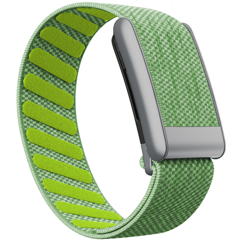 WHOOP 5.0 Standard Woven Band — Matte Silver - 青柠