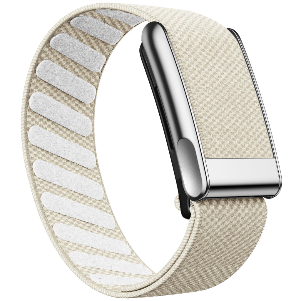 WHOOP 5.0 Standard Woven Band — Titanium Silver (MG) - 石头