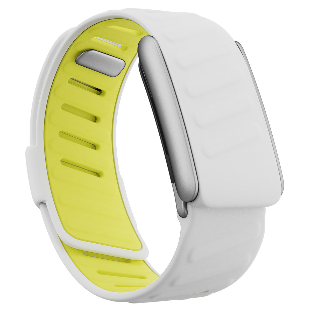 WHOOP 5.0 Silicone Band — Matte Silver - 黄白色