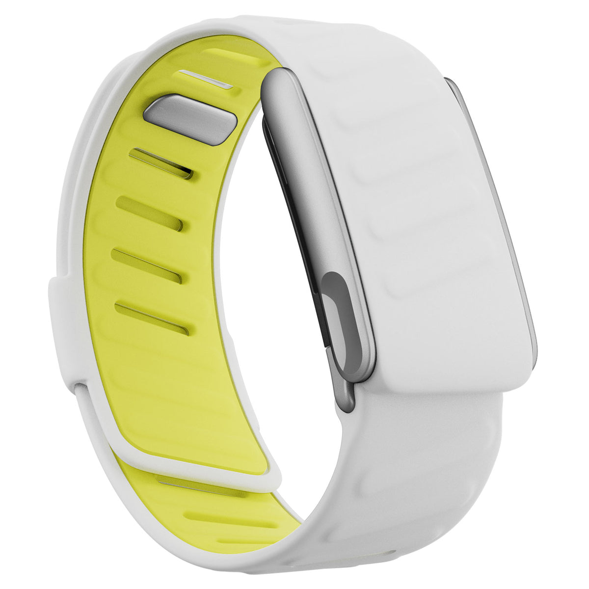 WHOOP 5.0 Silicone Band — Matte Silver (MG) - 黄白色