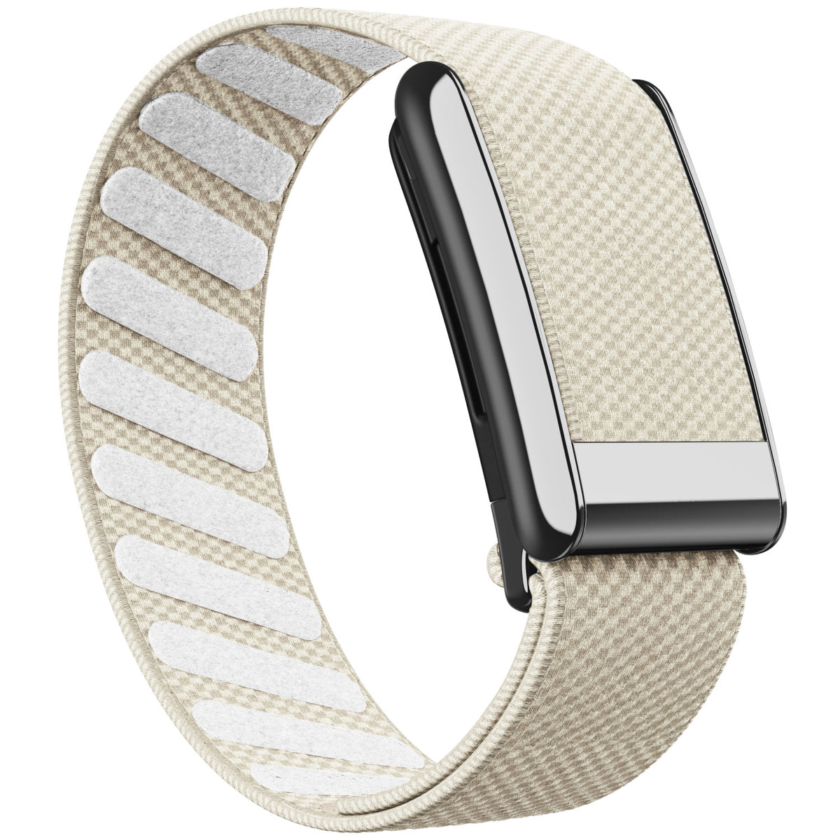 WHOOP 5.0 Standard Woven Band — Titanium Silver - 石头