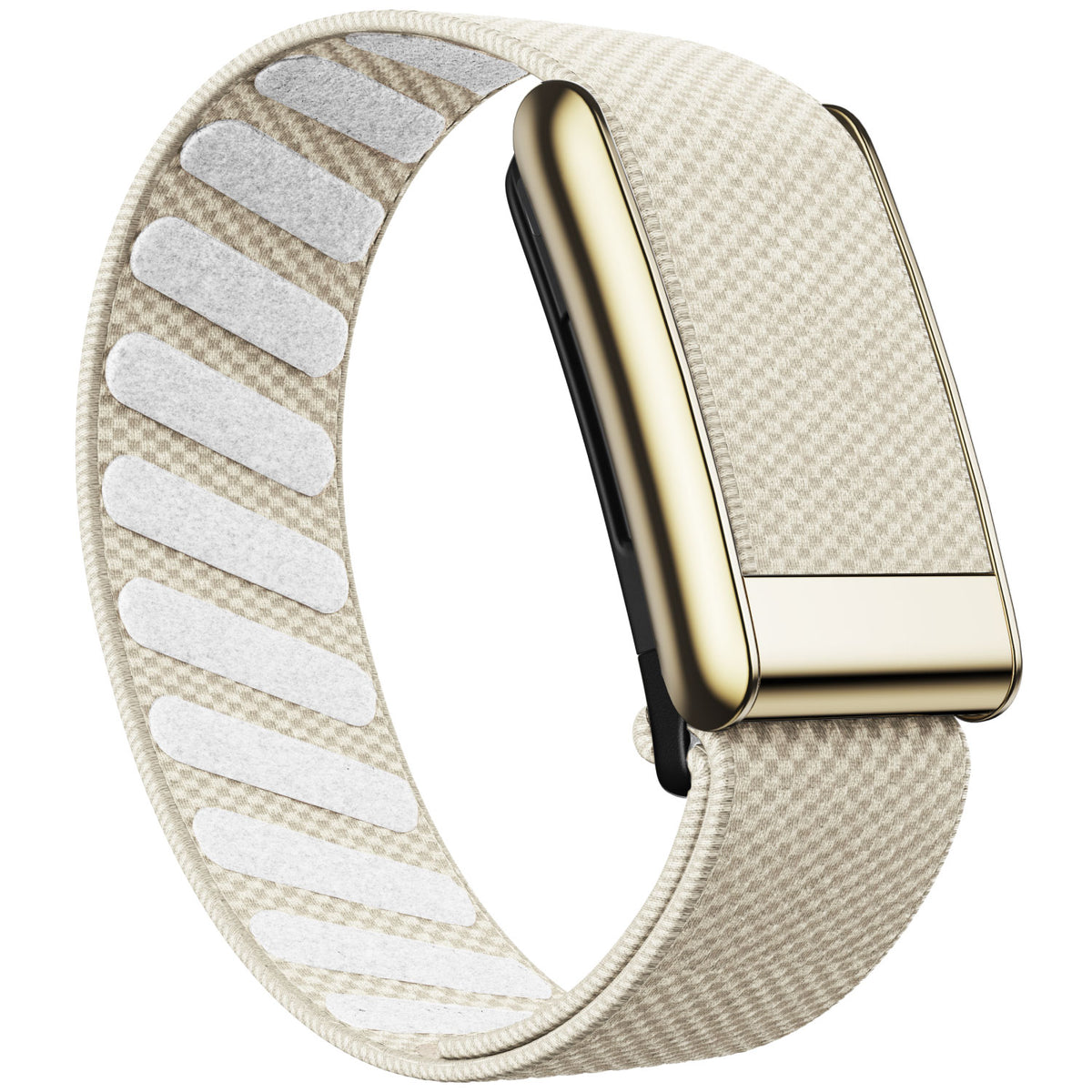 WHOOP 5.0 Standard Woven Band — Titanium Gold - 石头