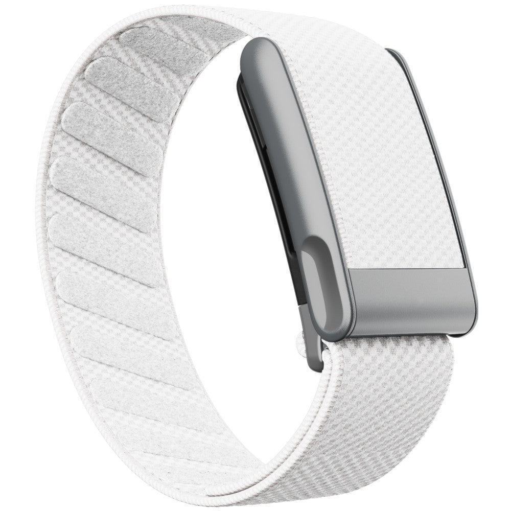 WHOOP 5.0 Standard Woven Band — Matte Silver (MG) - 白色