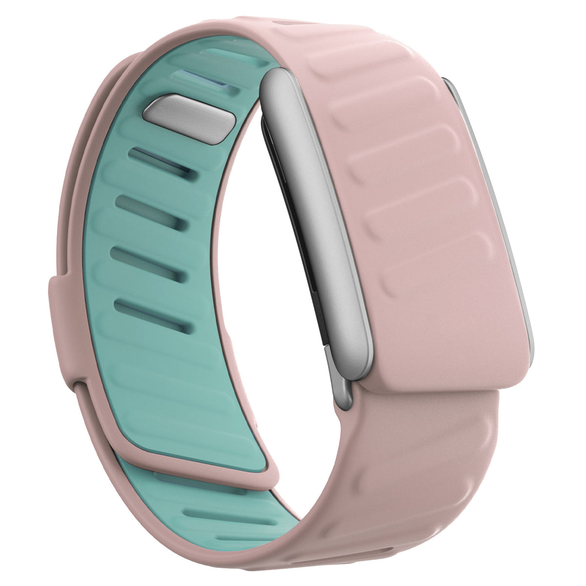 WHOOP 5.0 Silicone Band — Matte Silver - 粉色