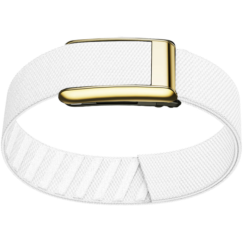 WHOOP 5.0 Bicep Band (Standard) — Titanium Gold - 白色