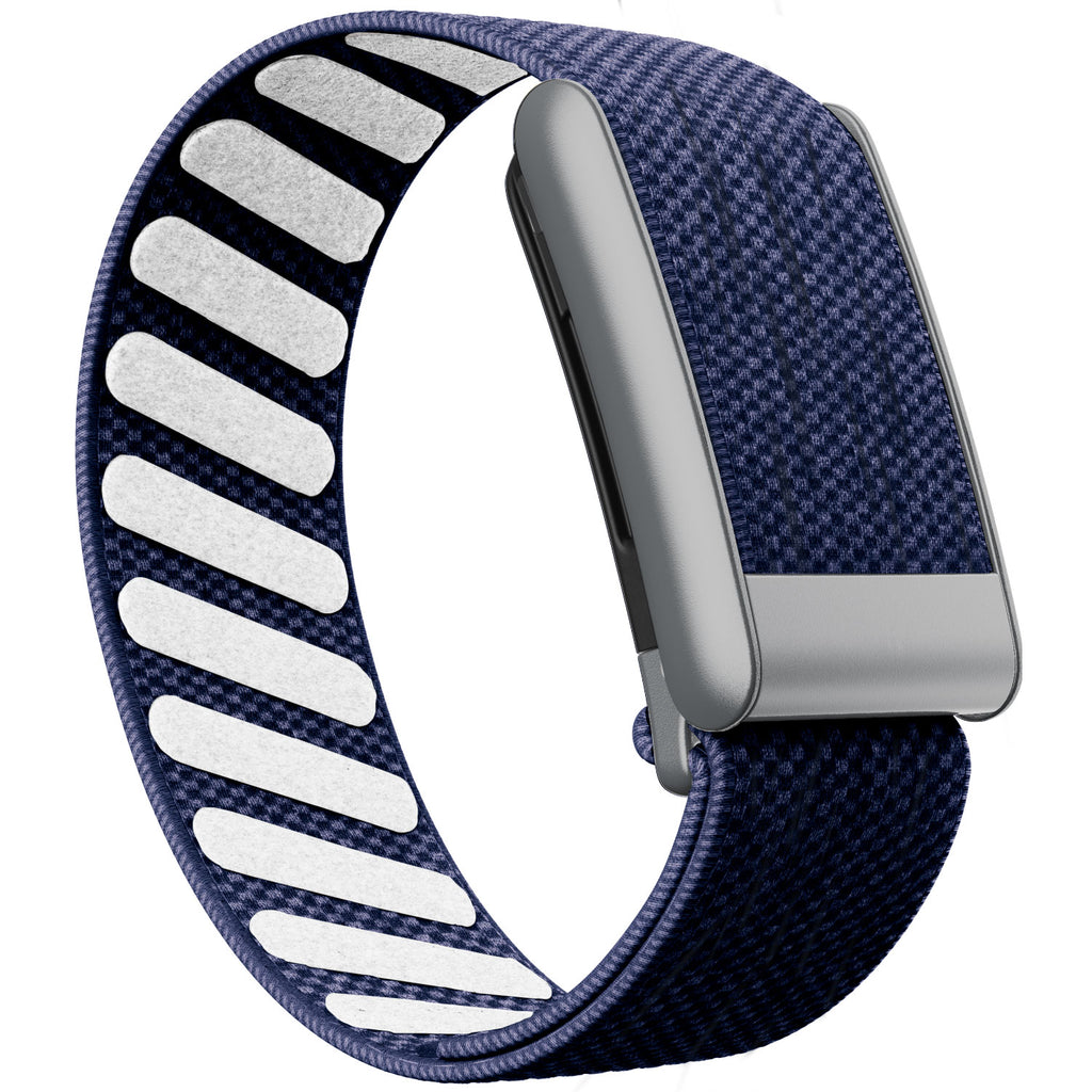 WHOOP 5.0 Standard Woven Band — Matte Silver - 牛仔
