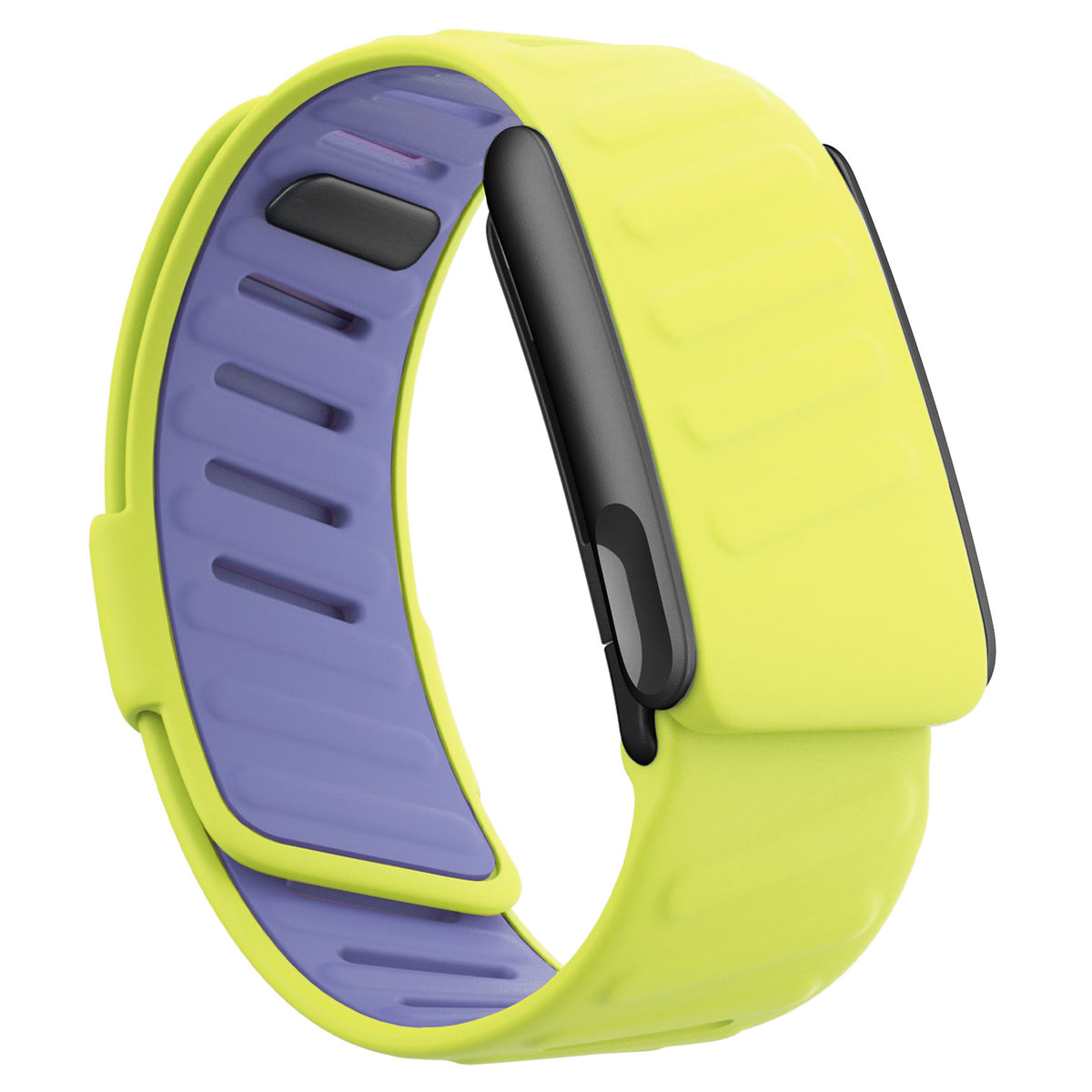 WHOOP 5.0 Silicone Band — Matte Black (MG) - 黄色+紫色