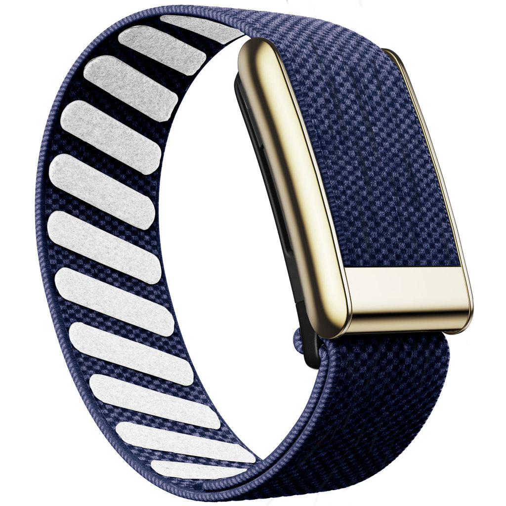 WHOOP 5.0 Standard Woven Band — Titanium Gold - 牛仔