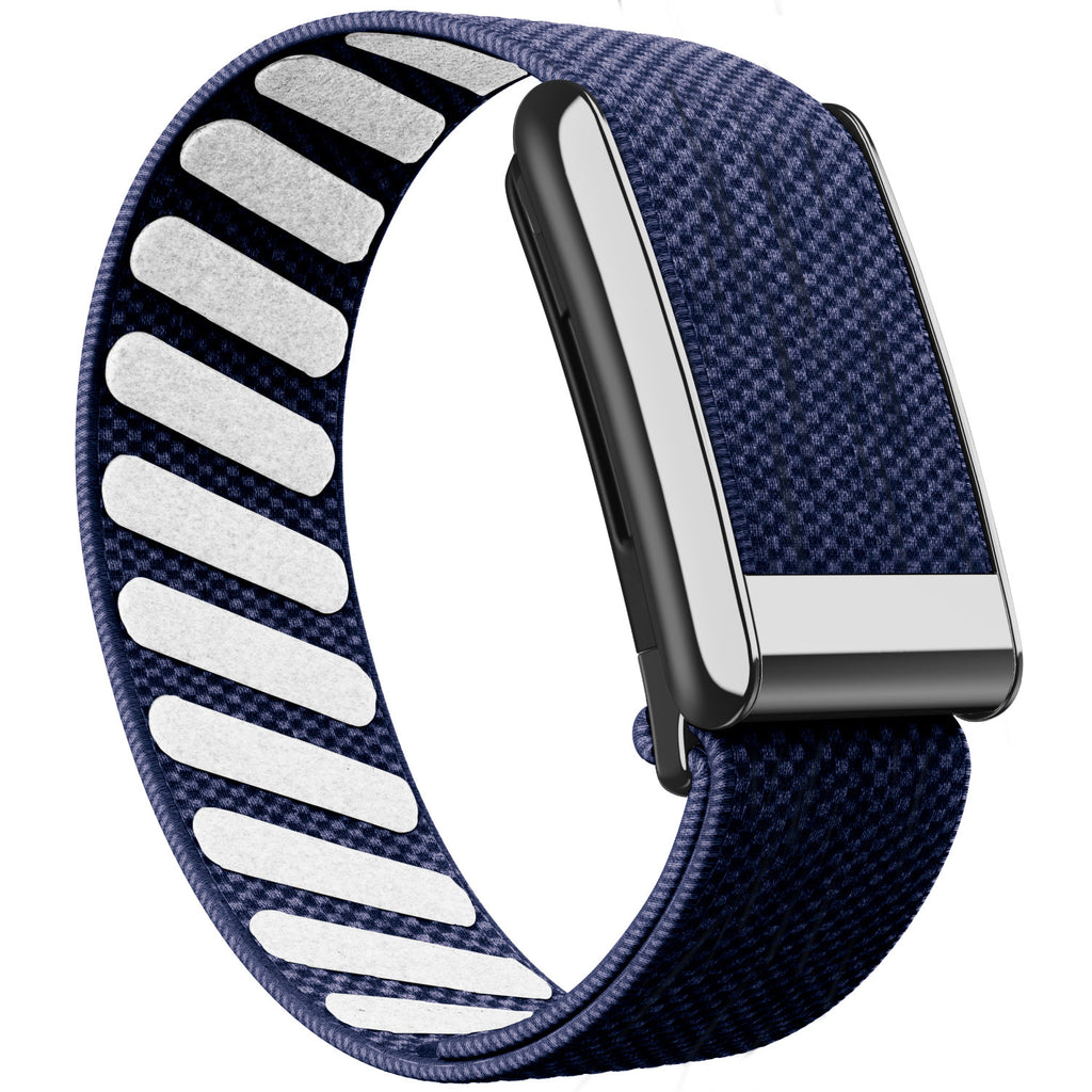 WHOOP 5.0 Standard Woven Band — Titanium Silver - 牛仔