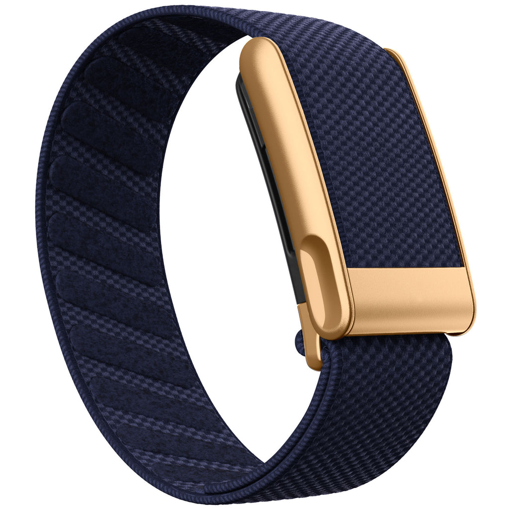 WHOOP 5.0 Standard Woven Band — Matte Rose Gold (MG) - 午夜蓝