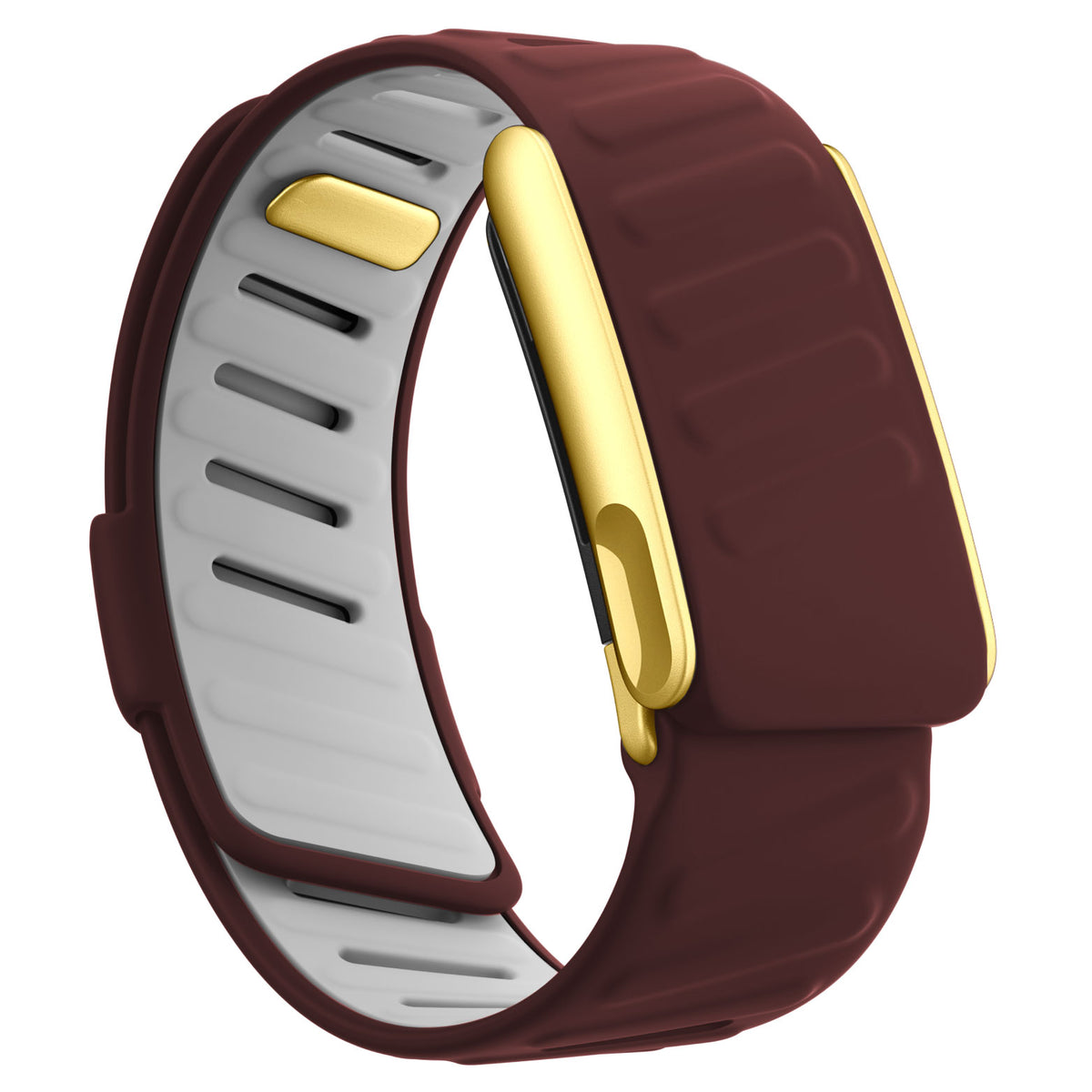 WHOOP 5.0 Silicone Band — Matte Gold (MG) - SKU-12红色+白色