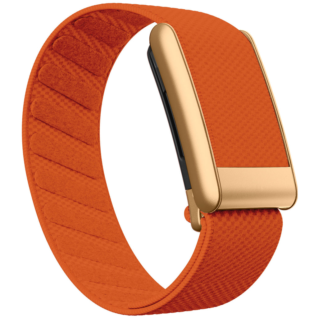 WHOOP 5.0 Standard Woven Band — Matte Rose Gold - 橙色