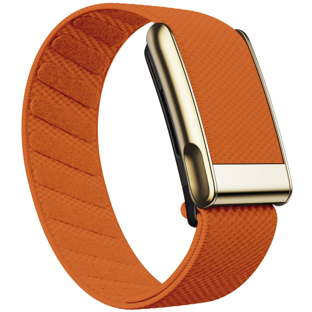 WHOOP 5.0 Standard Woven Band — Titanium Gold (MG) - 橙色