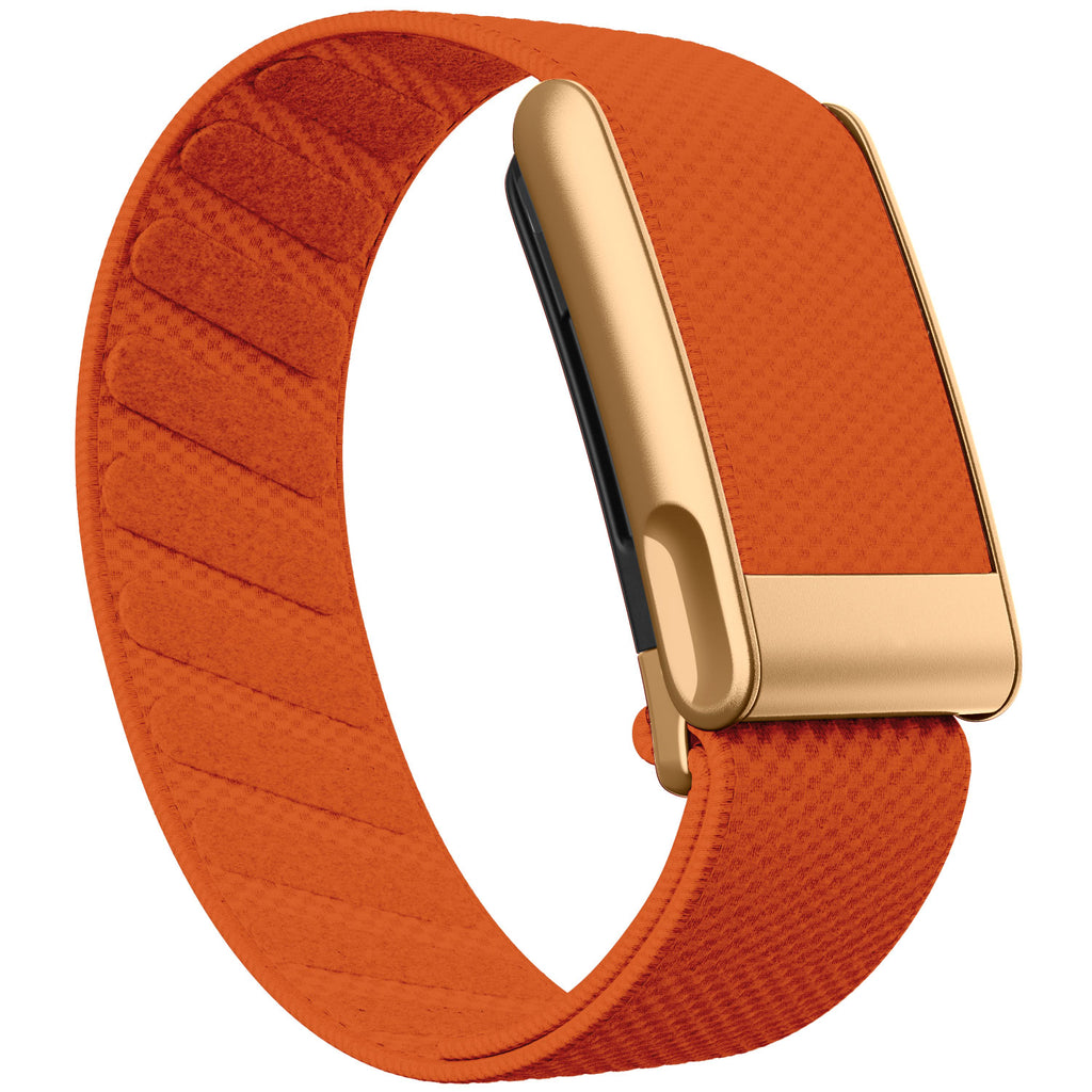 WHOOP 5.0 Standard Woven Band — Matte Rose Gold (MG) - 橙色