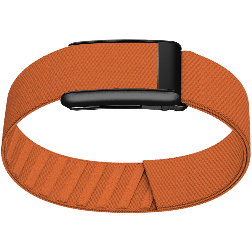 WHOOP 5.0 Bicep Band (Standard) — Matte Black - 橙色