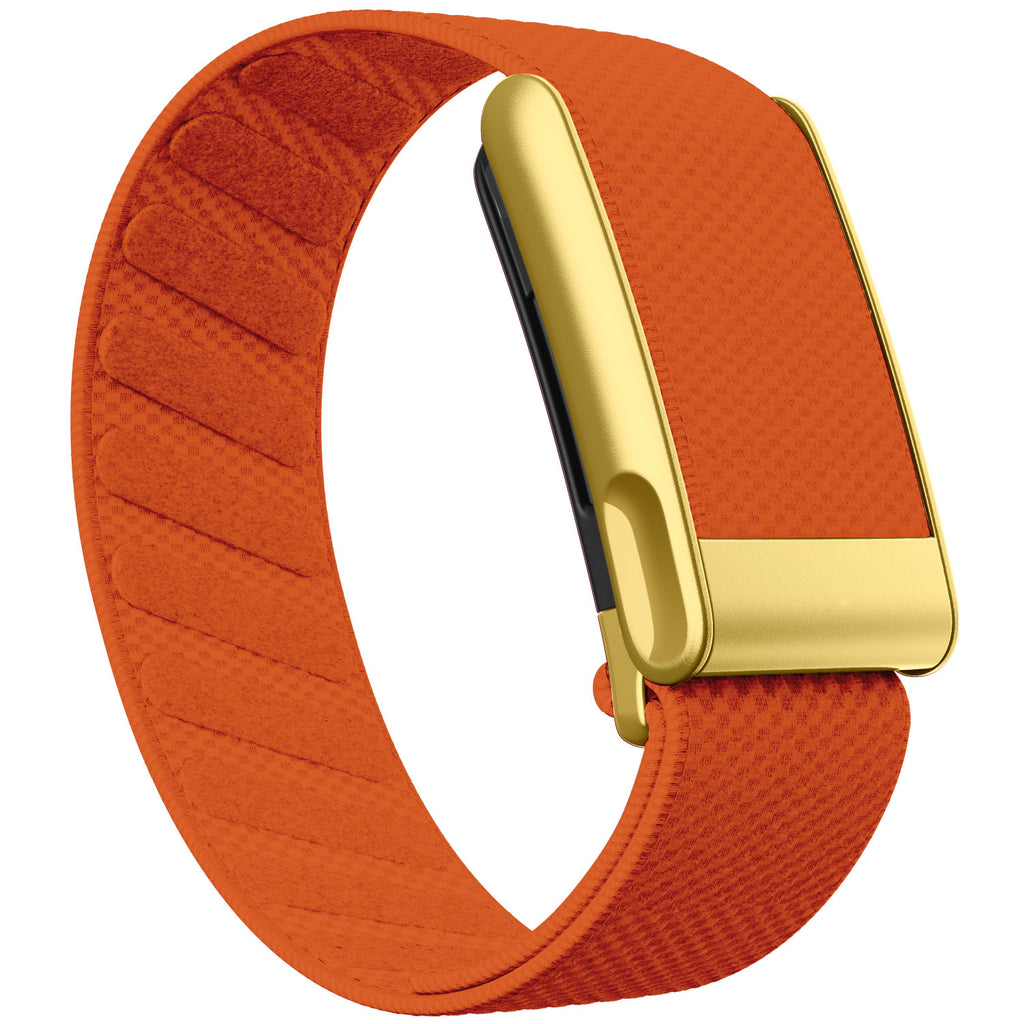WHOOP 5.0 Standard Woven Band — Matte Gold (MG) - 橙色