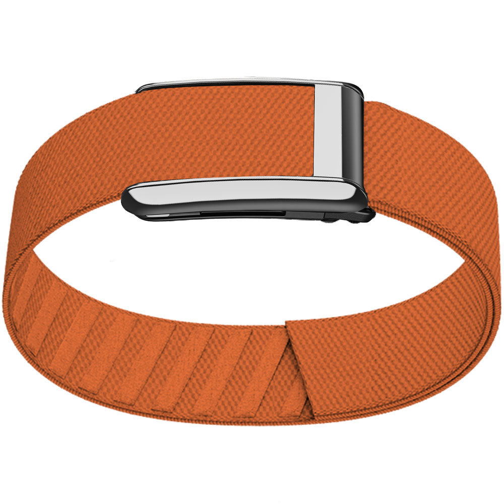 WHOOP 5.0 Bicep Band (Standard) — Titanium Silver - 橙色