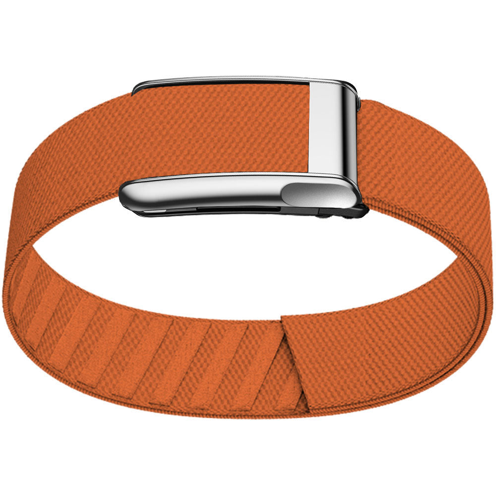 WHOOP 5.0 Bicep Band (Standard) — Titanium Silver (MG) - 橙色