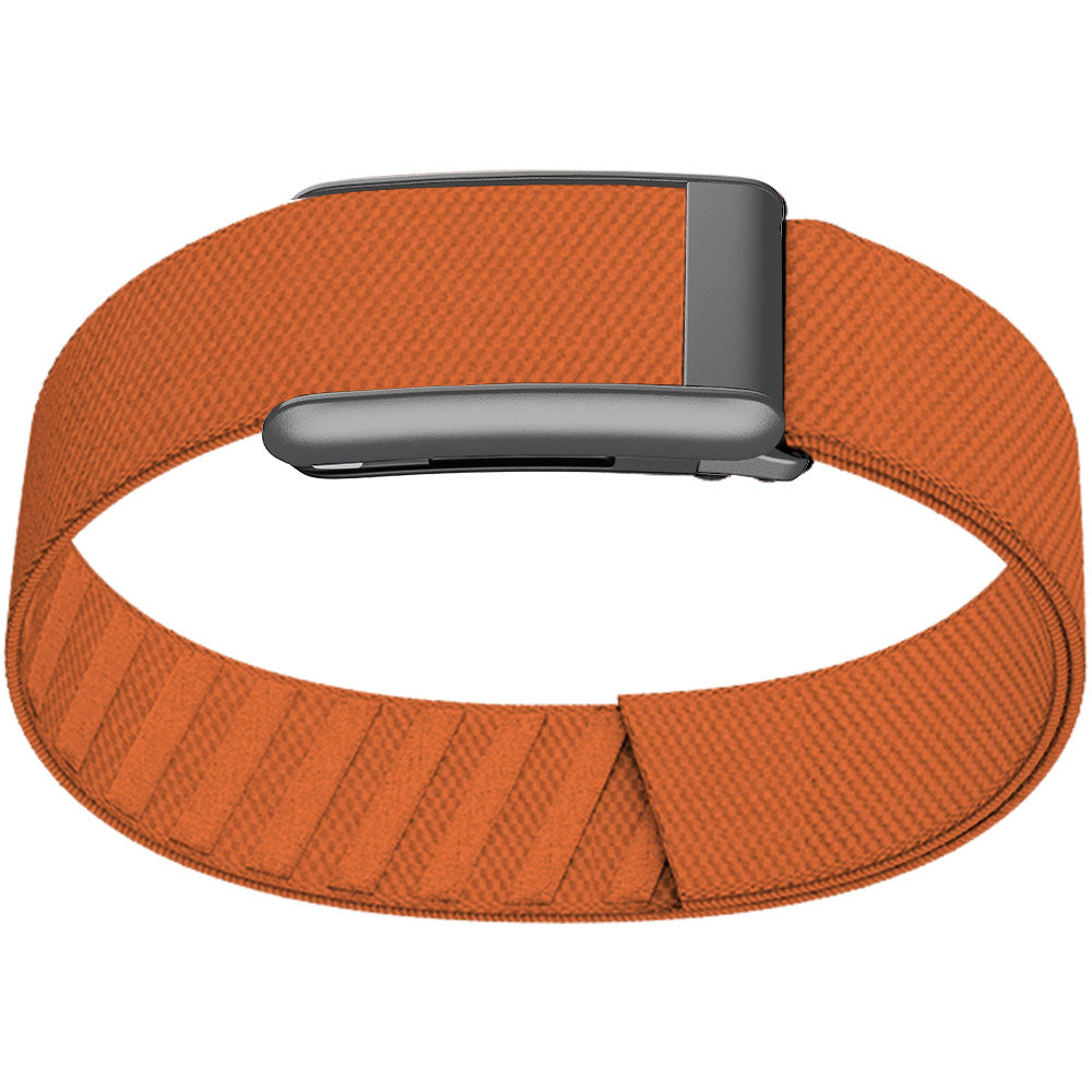 WHOOP 5.0 Bicep Band (Standard) — Matte Silver - 橙色