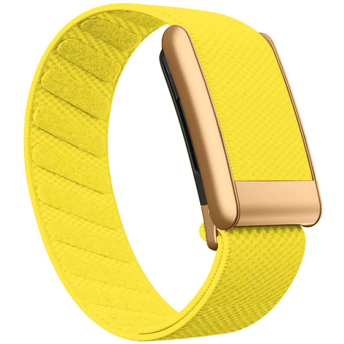 WHOOP 5.0 Standard Woven Band — Matte Rose Gold - 黄色